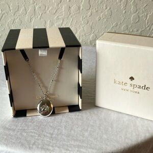 Kate Spade: Silver Tone “n” Pendant Locket Necklace